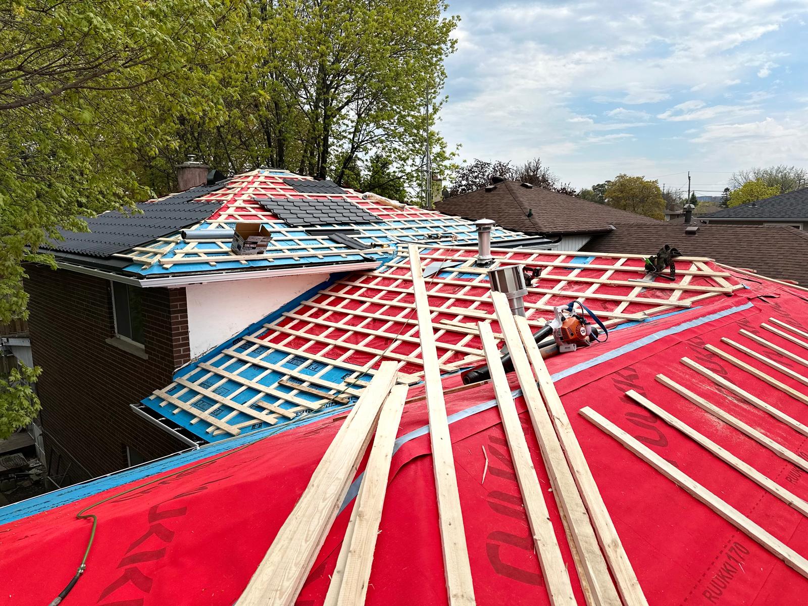 Metal roofing project by Beaver Roofing
